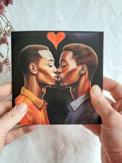 carte de vœux pour copains black amoureux