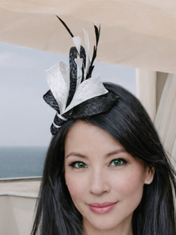 fascinator noir et blanc