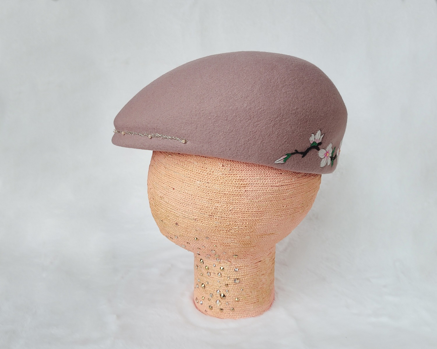 casquette brodée en feutre casquette brodée en feutre