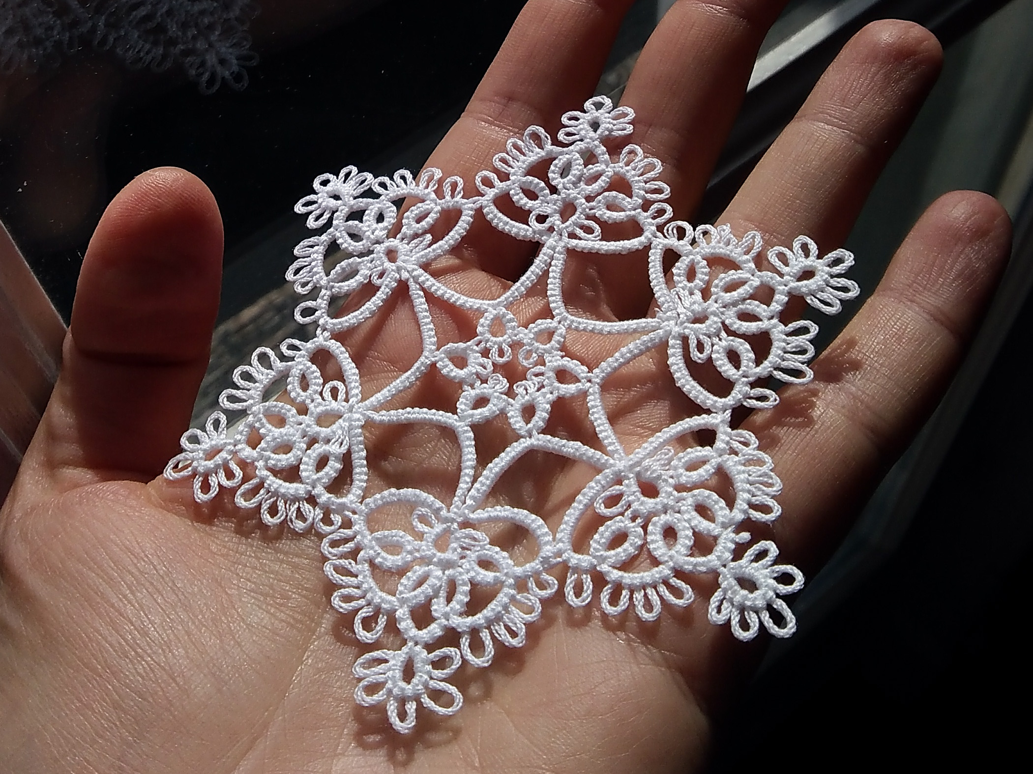 flocon de neige en dentelles #1 flocon de neige en dentelles #1