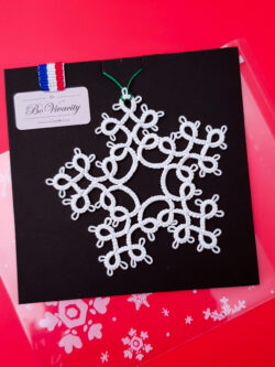 etoile en dentelle, décoration de noël