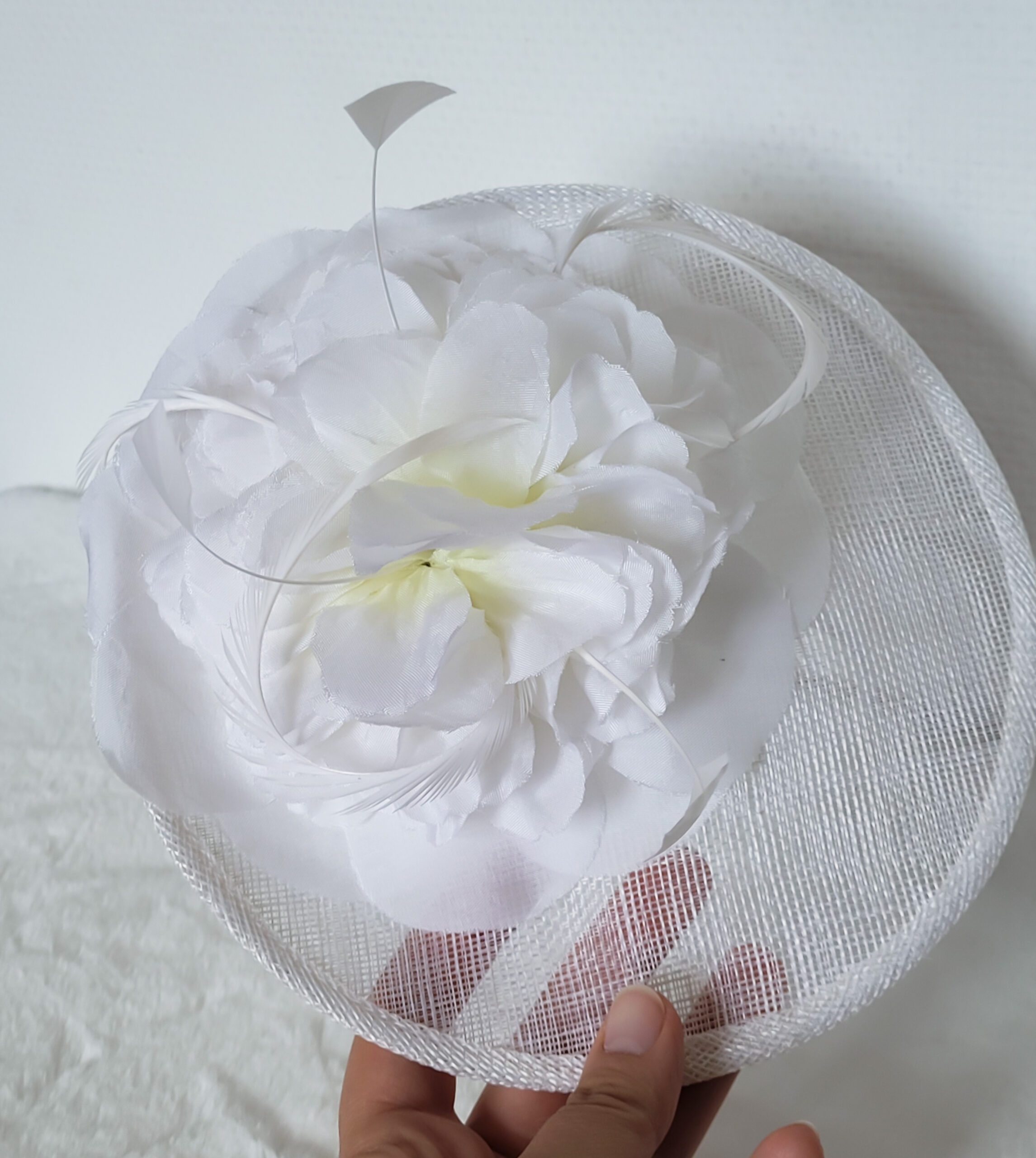 mini chapeau de cérémonie blanc mini chapeau de cérémonie blanc
