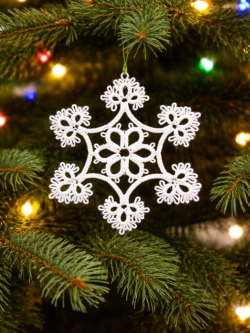 flocon de neige en dentelle #3