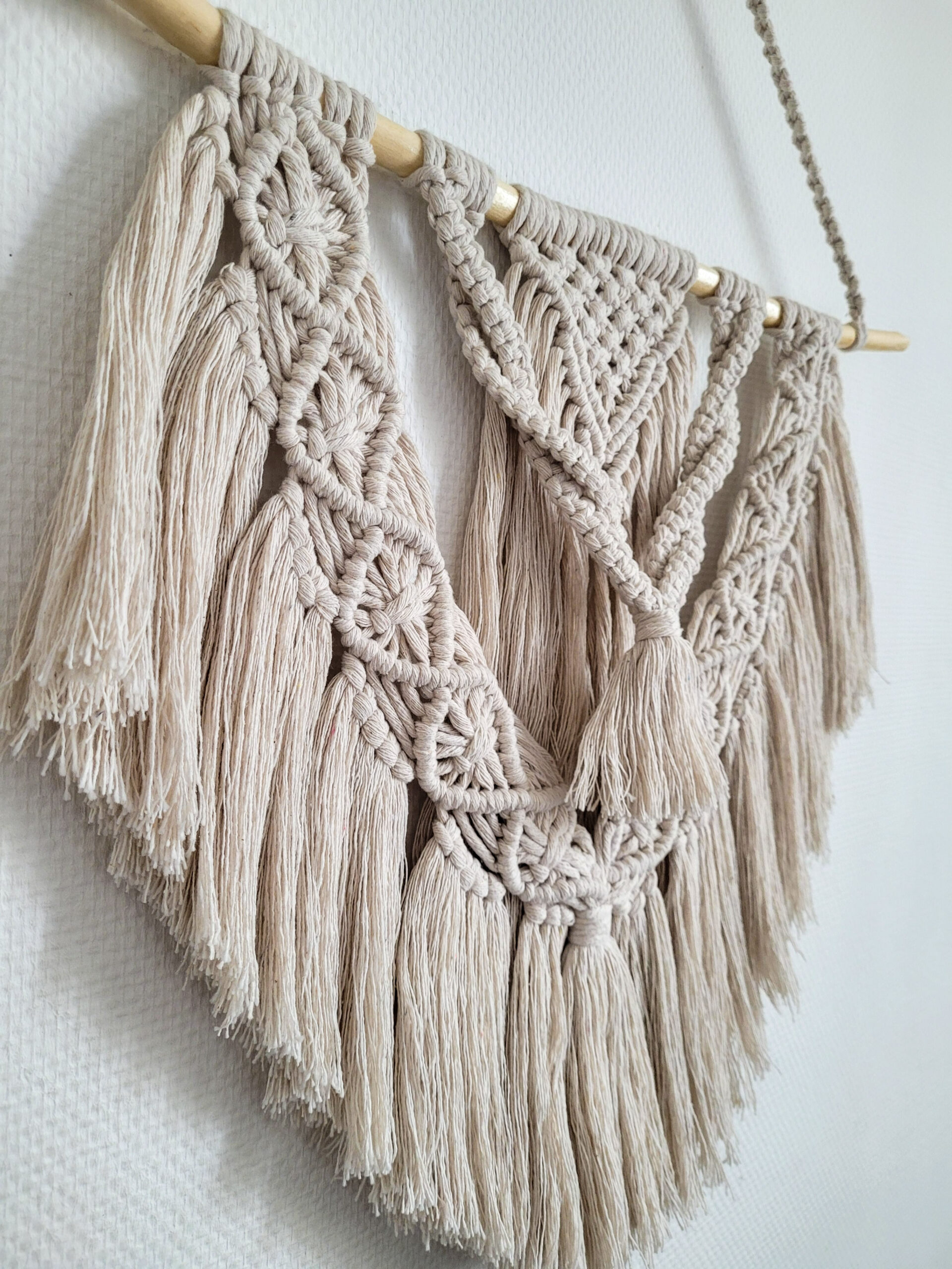 macrame suspension murale beige 5 macrame suspension murale beige 5